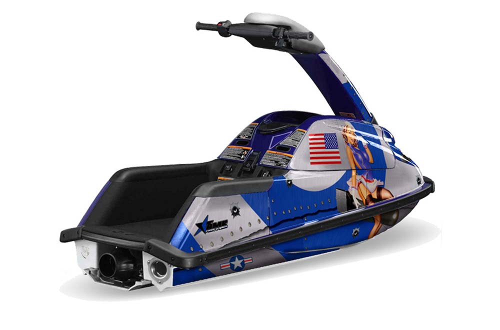 Yamaha Superjet Round Nose Jet Ski T Bomber Blue Graphic Kit